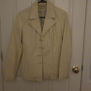 Wilsons Leather Jacket Cream